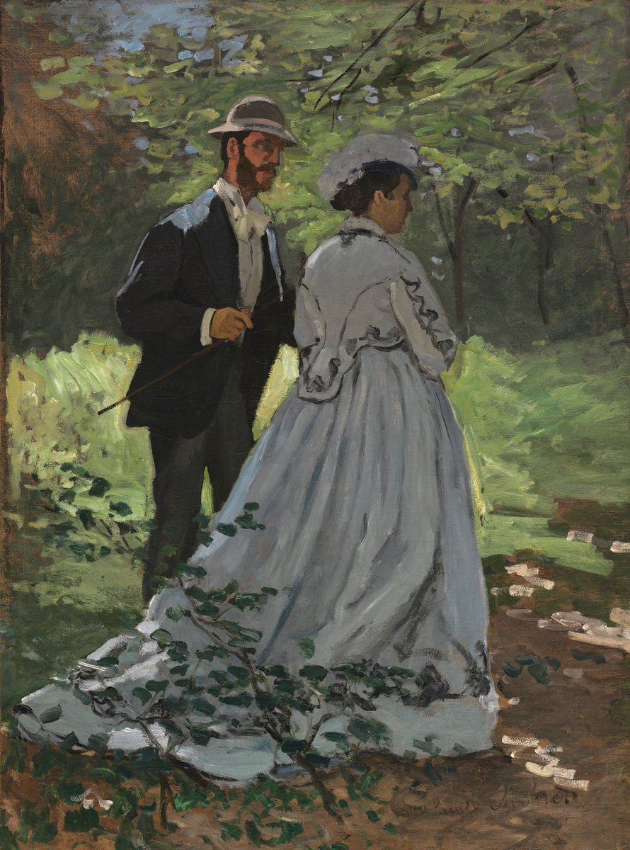 Bazille ve Camillen by Claude Monet