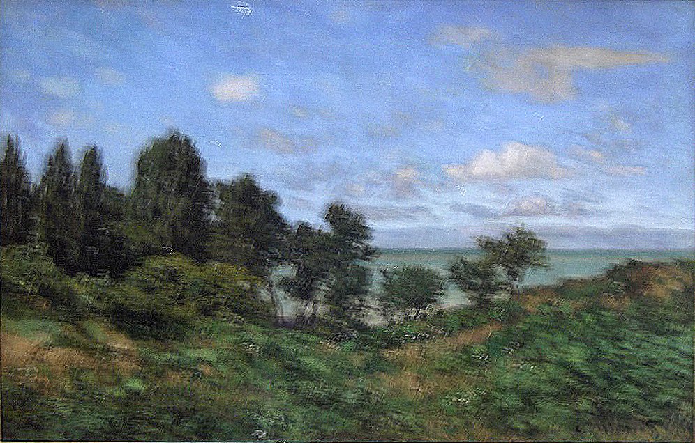 Kıyı manzarası by Claude Monet