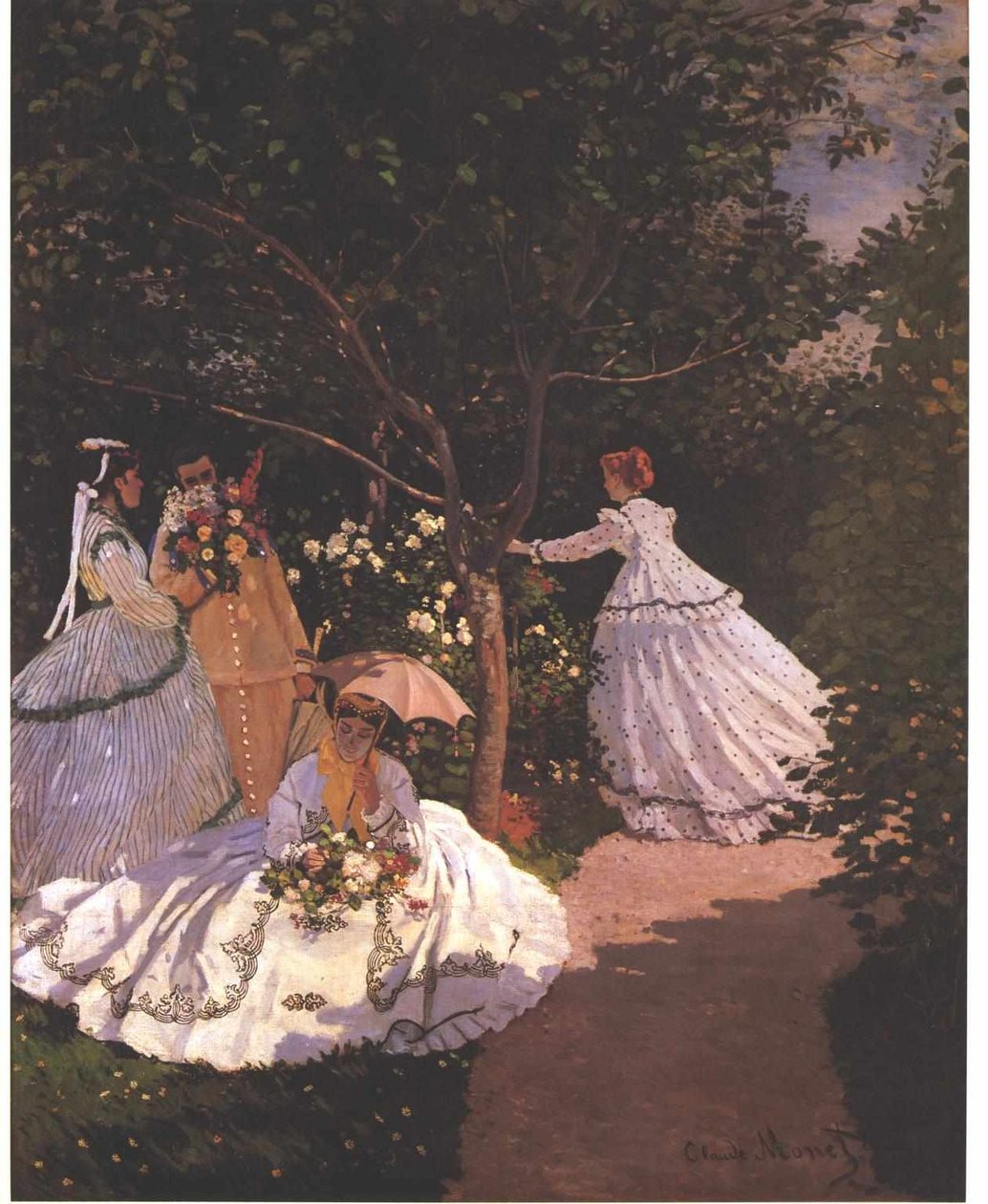 Femmes au jardin English: Women in the Garden İngilizce: 1 Frauen im Garten by Claude Monet