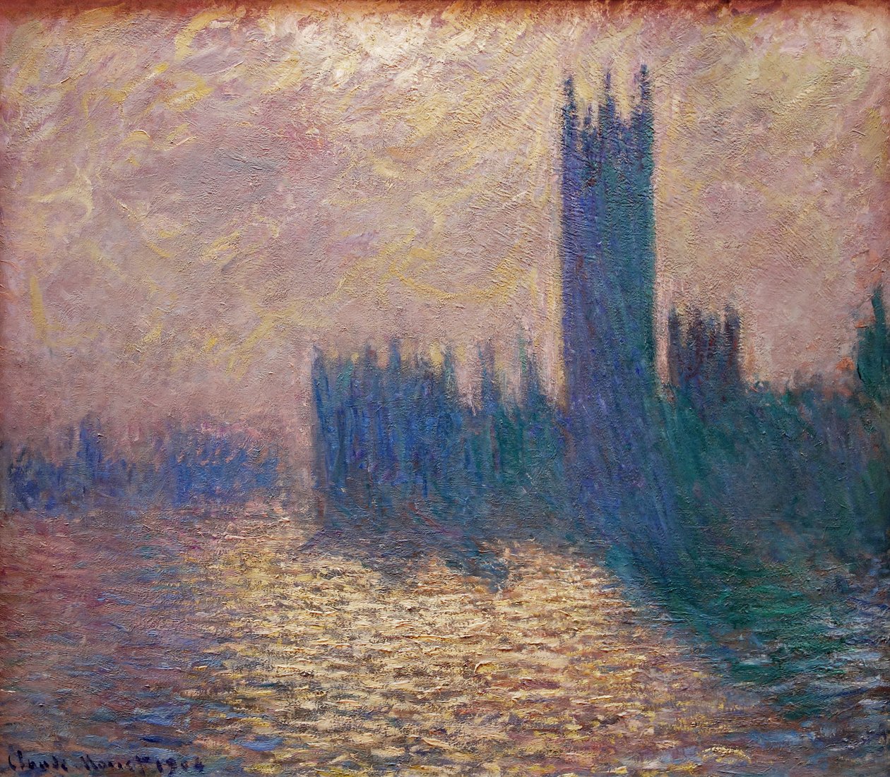 Londra parlamentosu by Claude Monet
