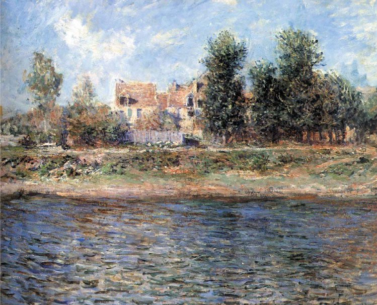 The Bank of the Seinenİngilizce: Banks of the SenanFrancais: Le berge de La Seinen by Claude Monet