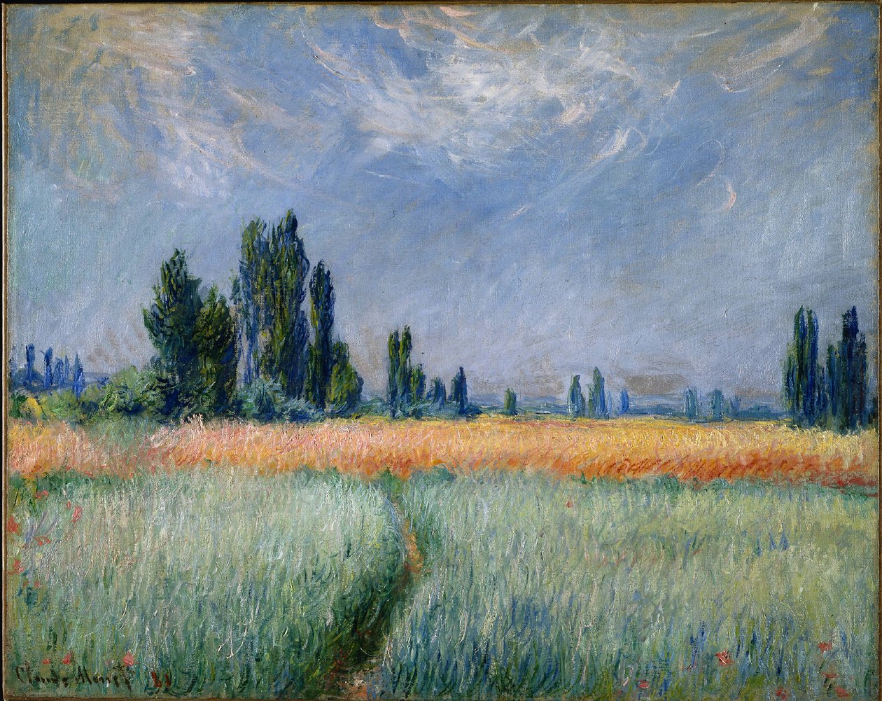 WheatfieldnFrancais: Şampiyonluk yarışı by Claude Monet