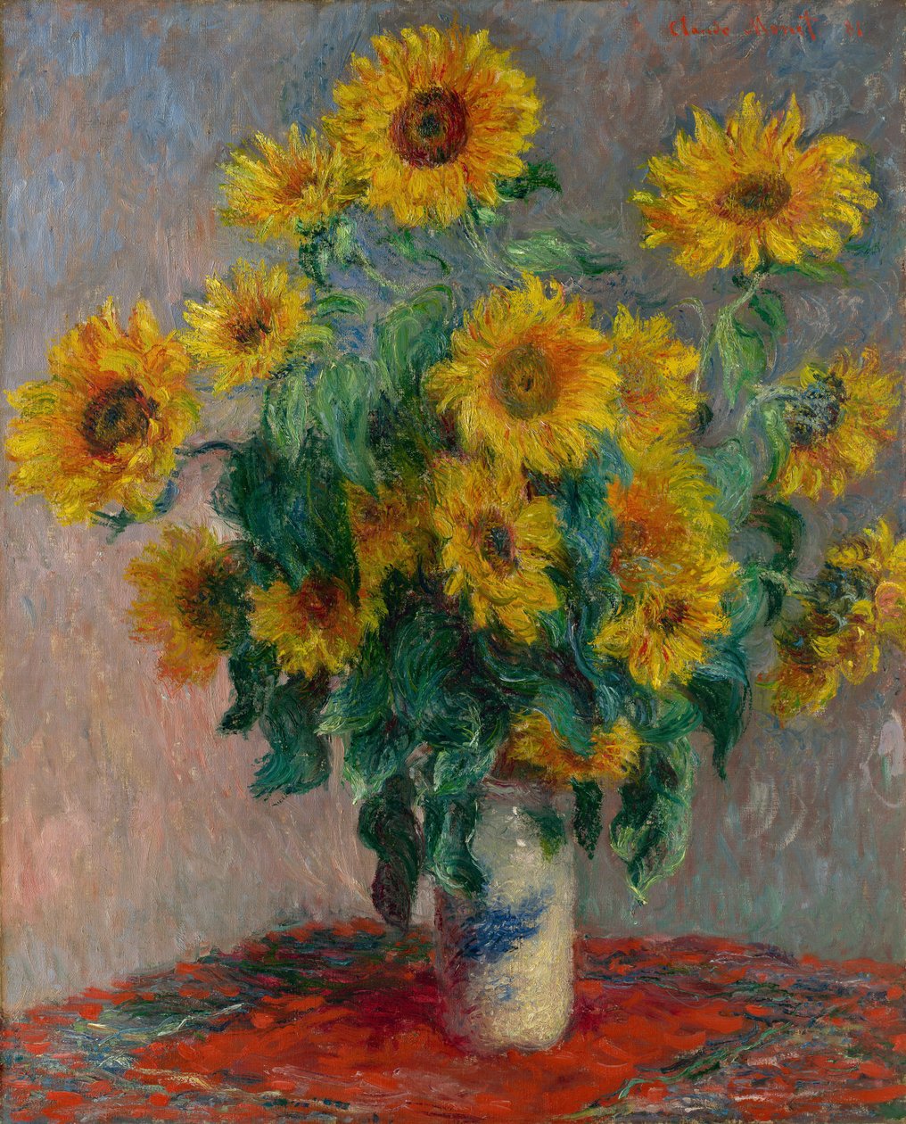 Ayçiçeği Buketi, 1881 by Claude Monet