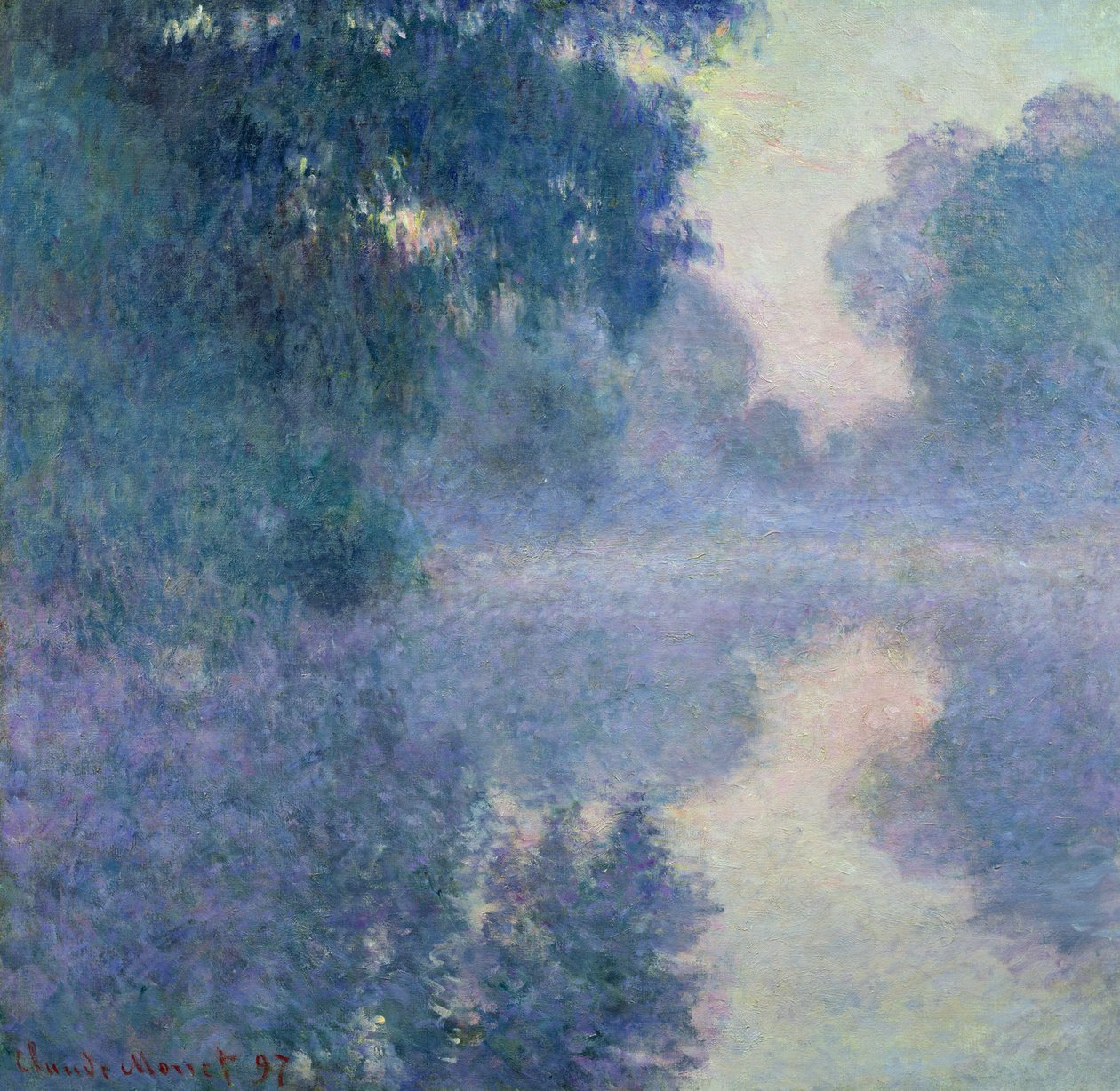 Branch of the Seine near Giverny, 1897  by Claude Monet