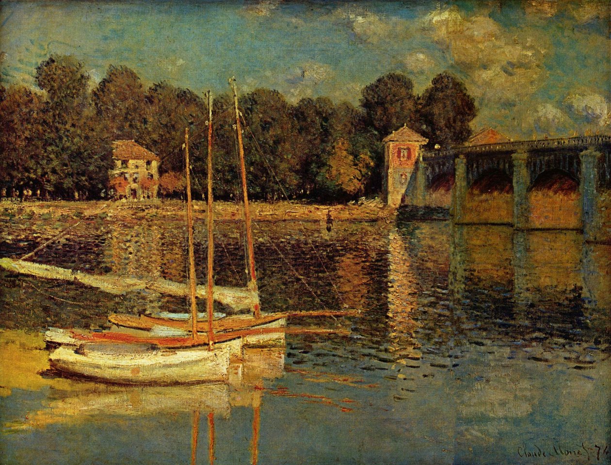 Argenteuil Köprüsü by Claude Monet