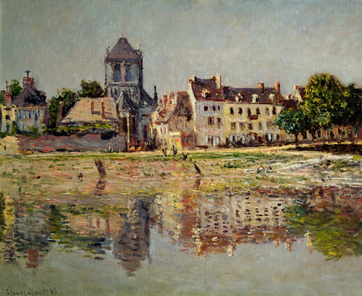 By the River at Vernon, 1883  by Claude Monet
