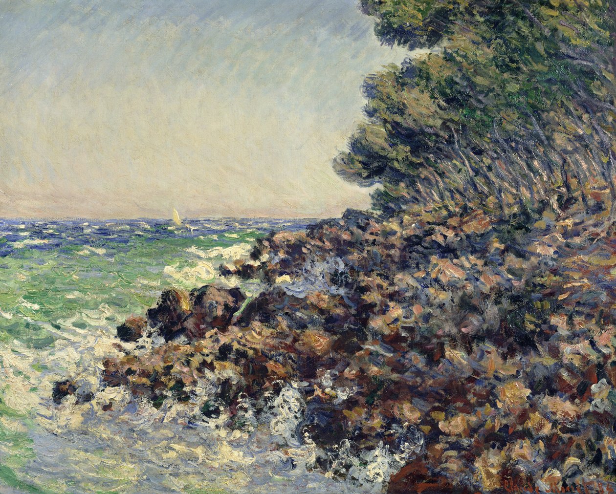 Kap Martin, 1884 by Claude Monet
