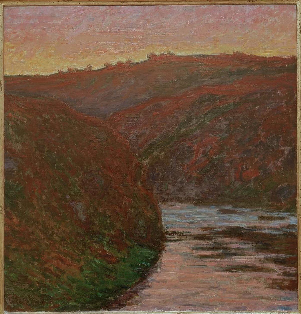 Creuse, batan güneş by Claude Monet