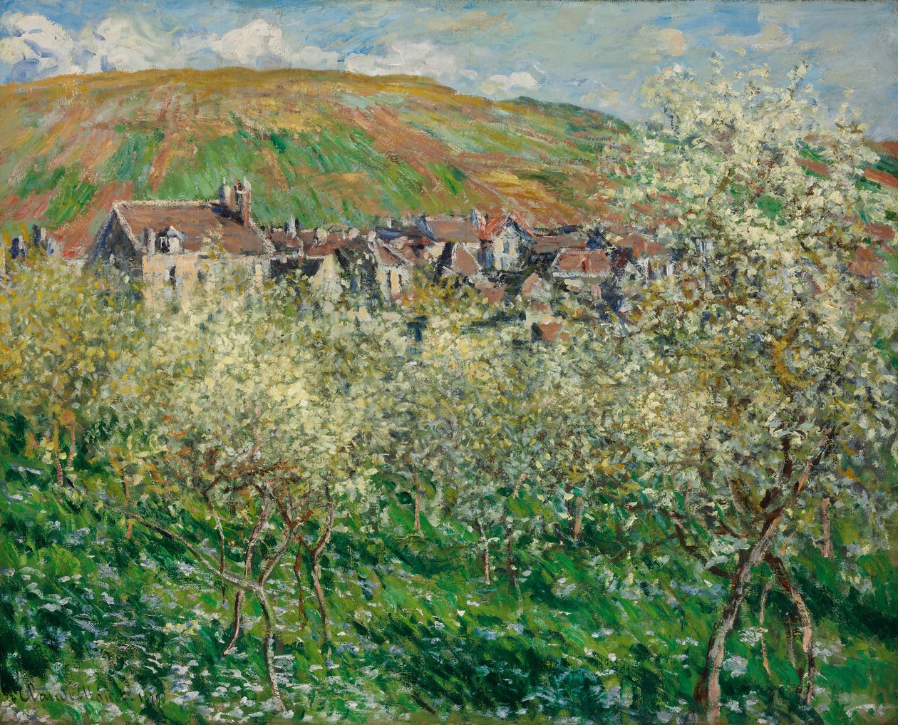 Çiçekli Erik Ağaçları by Claude Monet