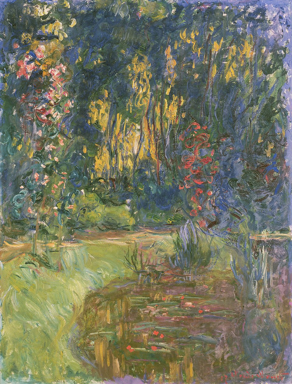 Giverny Bahçesi, 1923 by Claude Monet