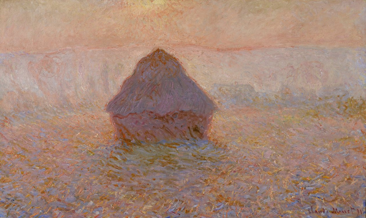 Grainstack, Sisteki Güneş, 1891 by Claude Monet