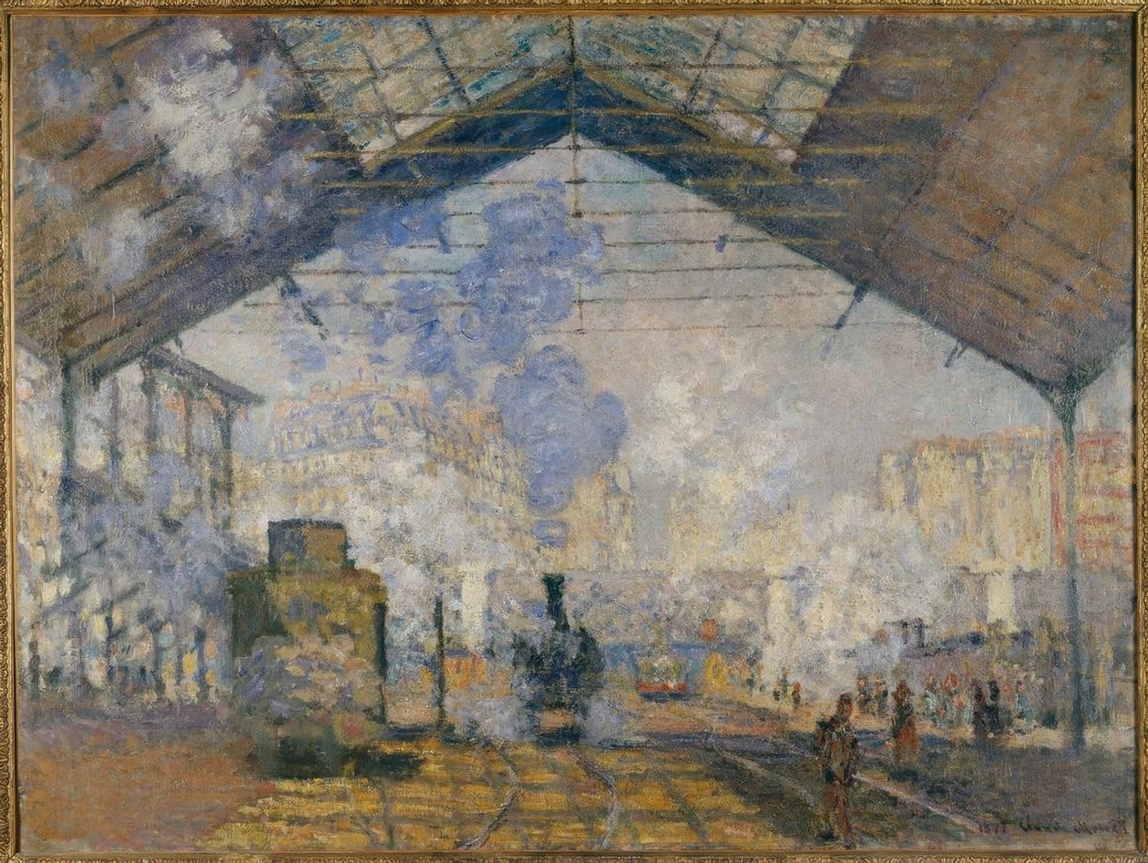 Gare Saint-Lazare by Claude Monet