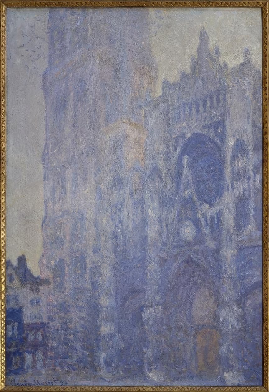 Rouen Katedrali. Portal ve Saint-Romain kulesi, by Claude Monet