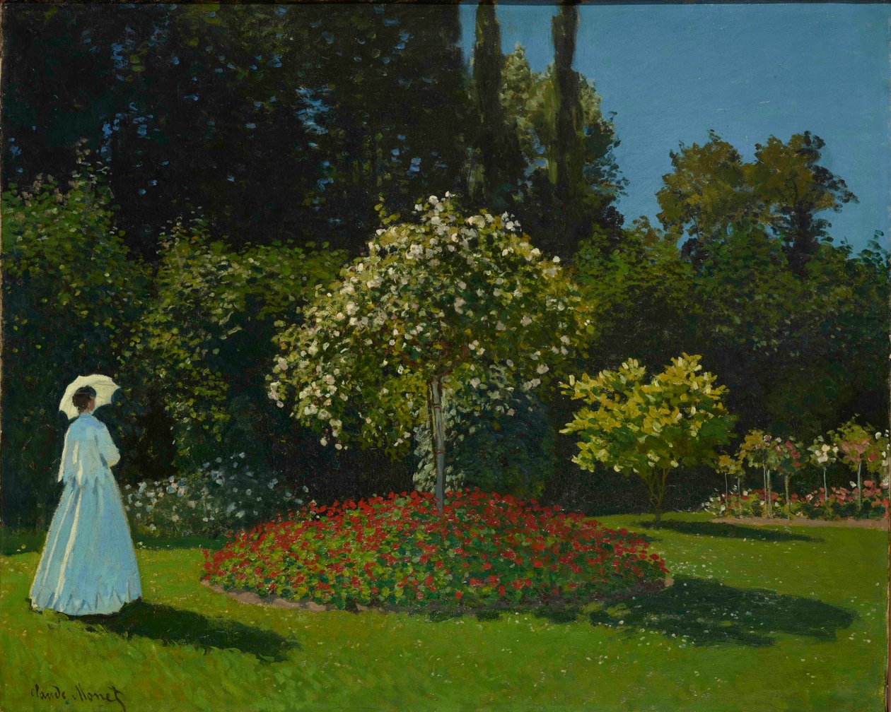 bahçedeki bayan by Claude Monet