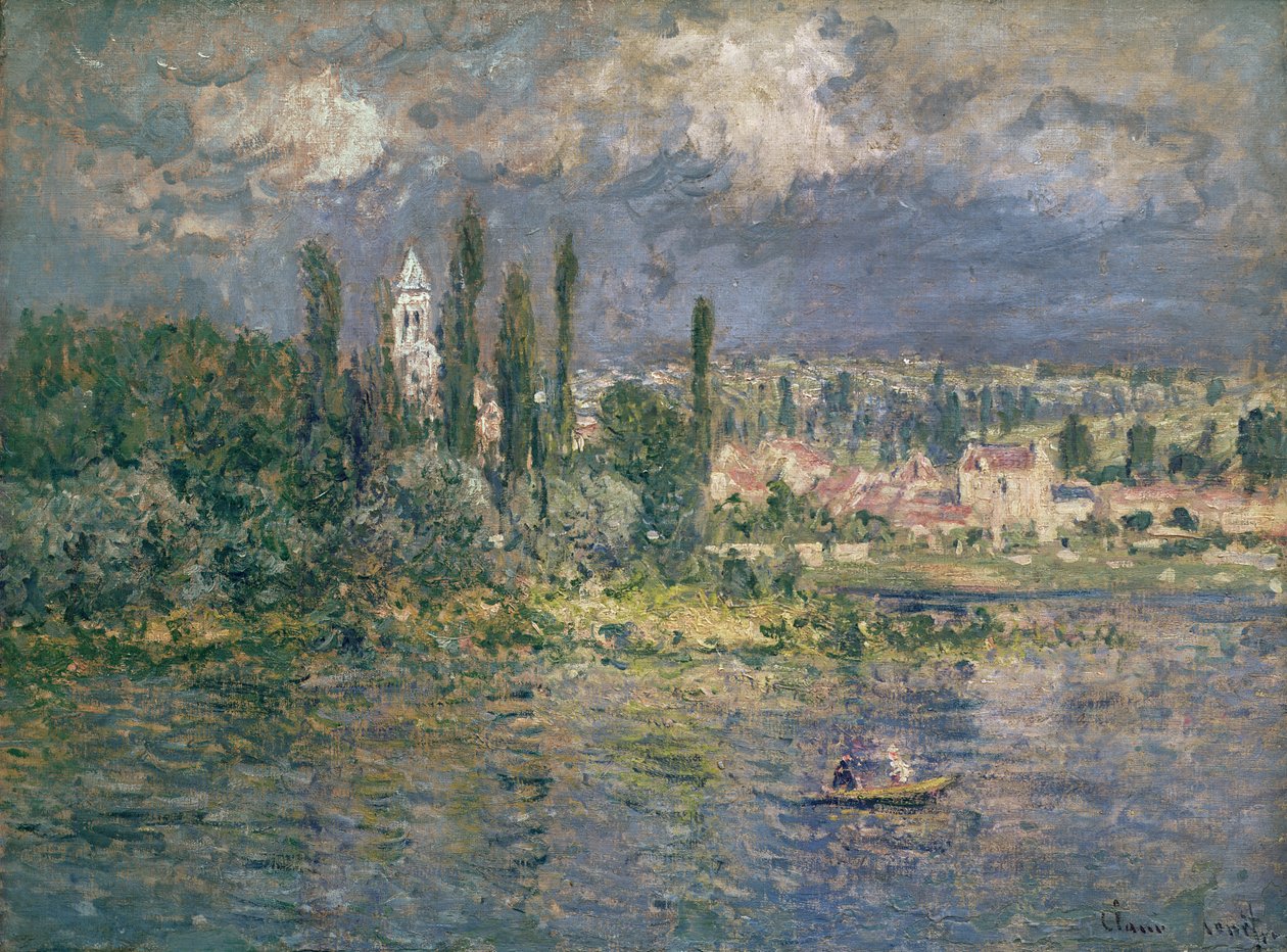 Fırtınalı Manzara, Vetheuil, 1880 by Claude Monet