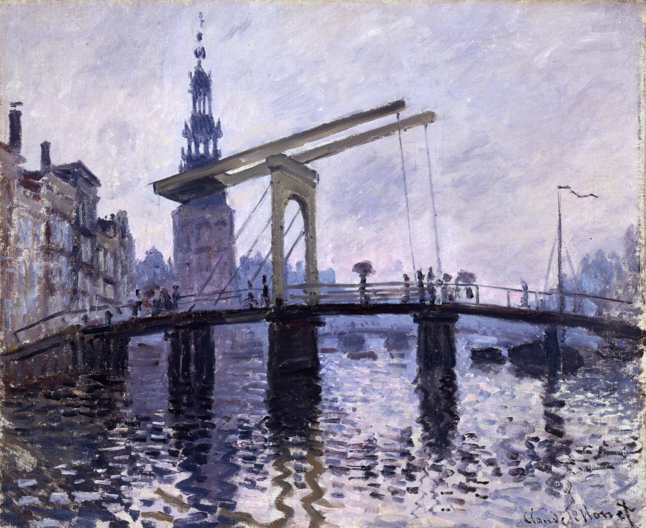Köprü, Amsterdam, 1870-71 by Claude Monet