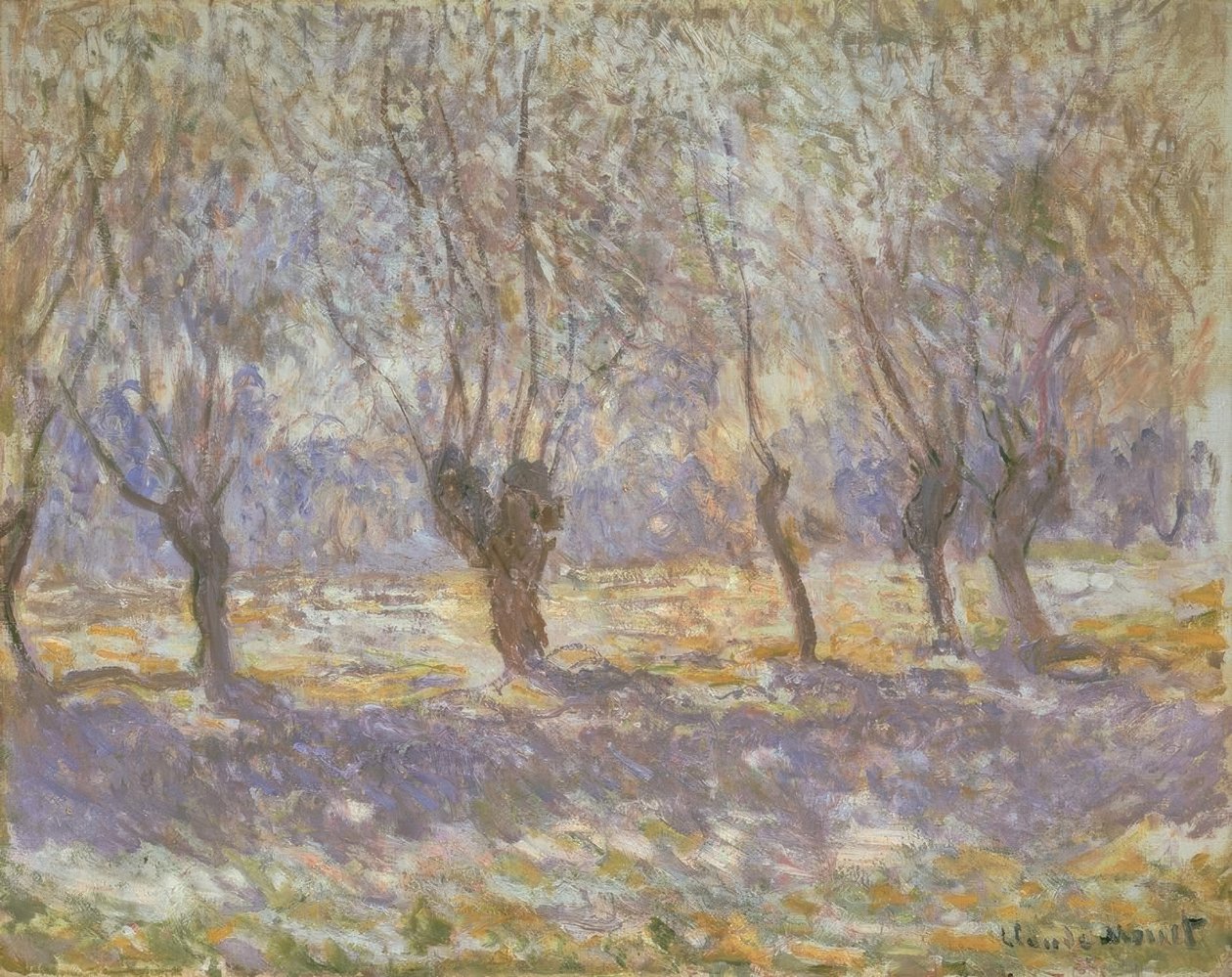 Les saules, Giverny by Claude Monet