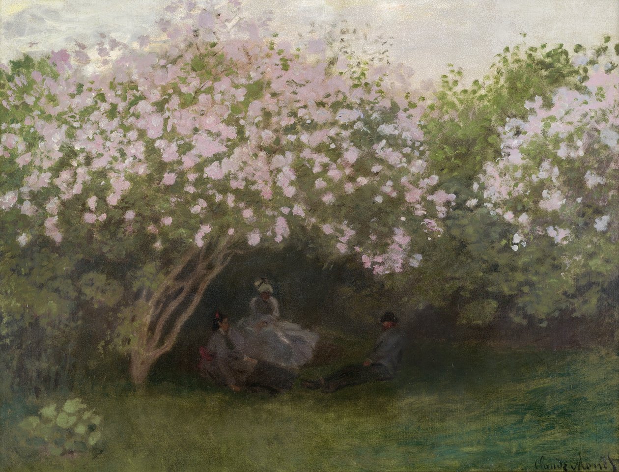 Leylaklar, Gri Hava, 1872 by Claude Monet