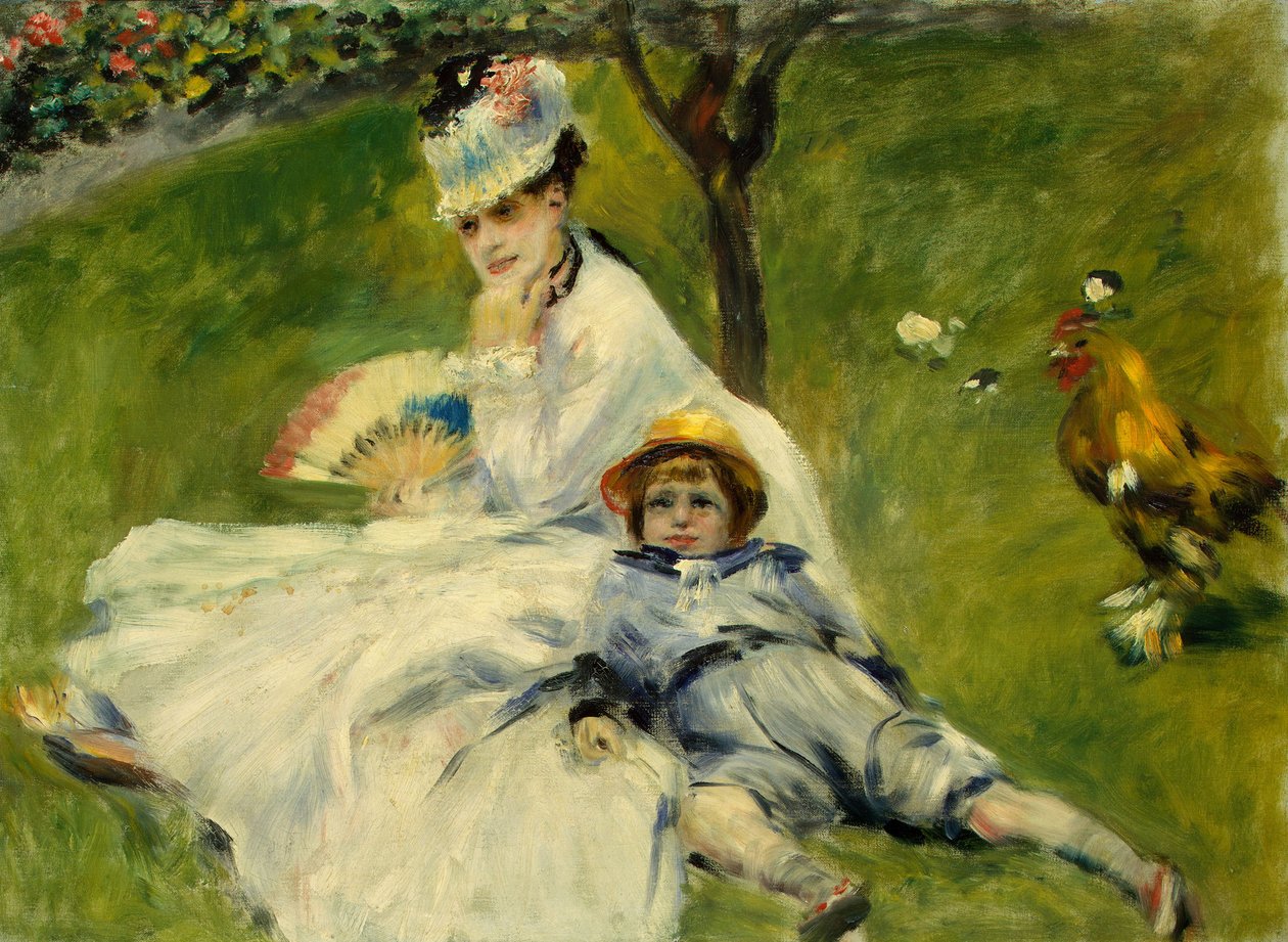 Madam Monet ve Oğlu by Claude Monet