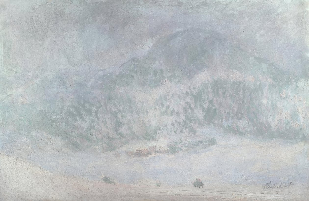 Kolsaas Dağı, kar fırtınası by Claude Monet