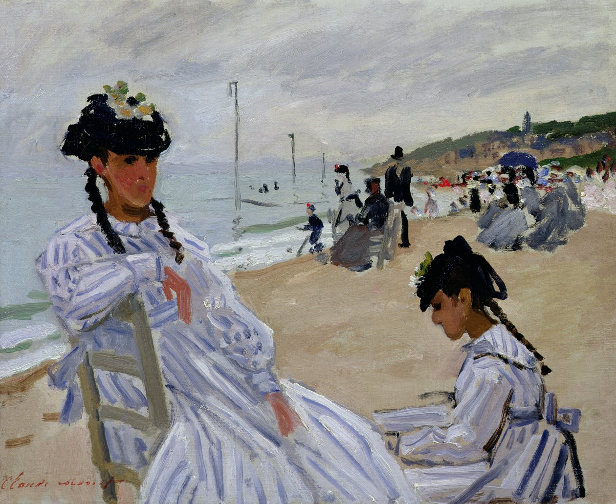 Trouville Sahilinde, 1870-71 by Claude Monet