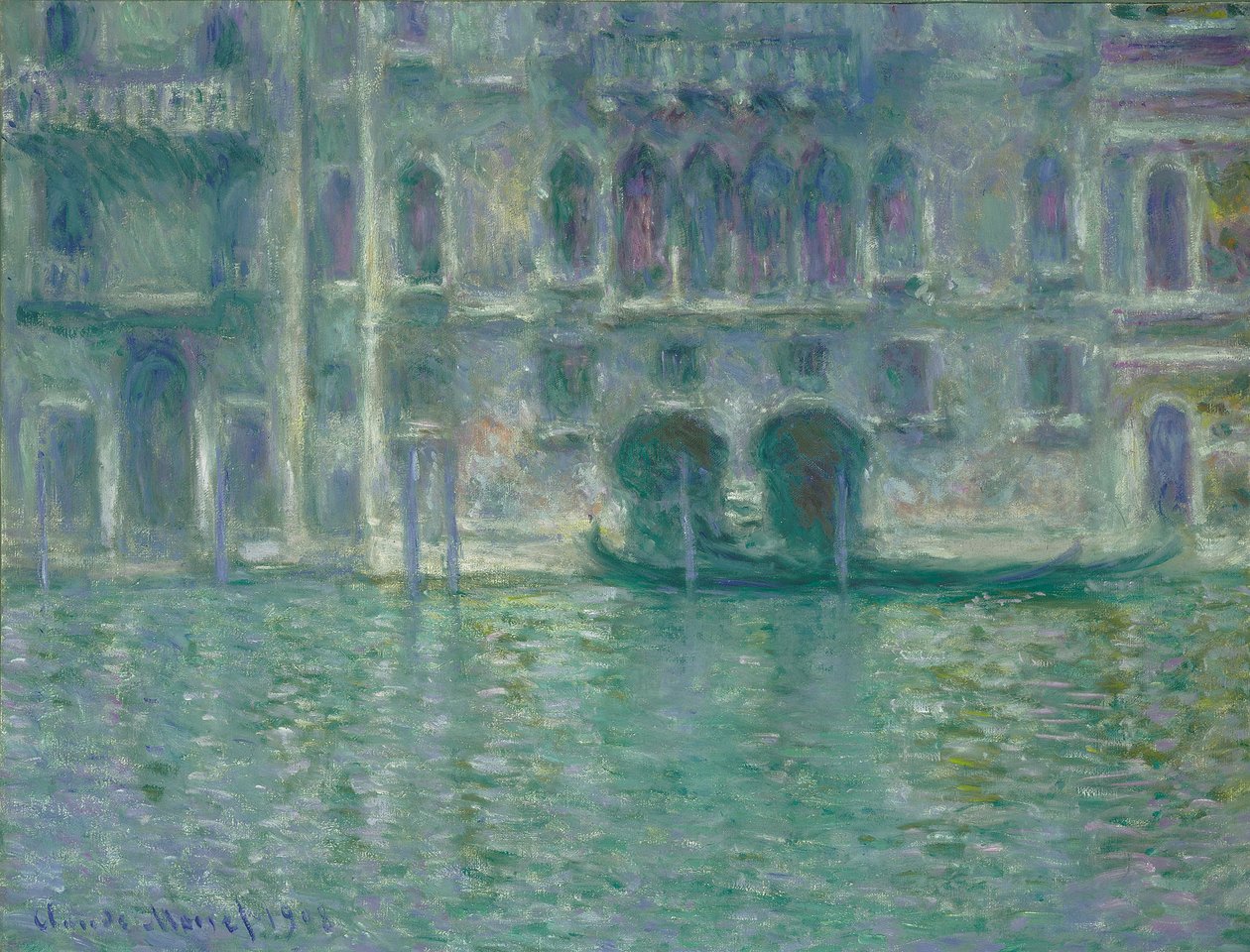 Palazzo da Mula, Venedik, 1908 by Claude Monet