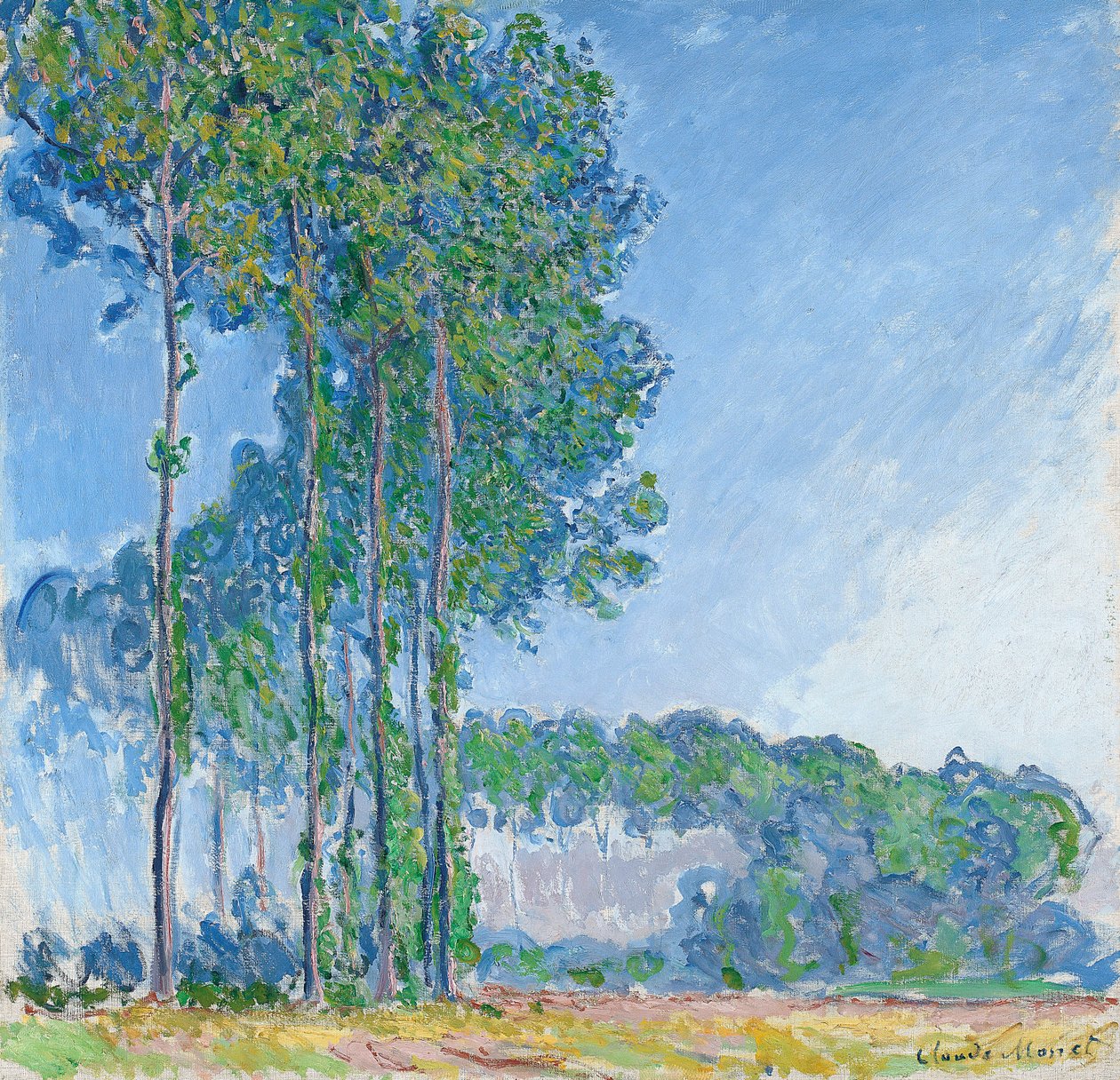 Kavaklar, 1891 by Claude Monet