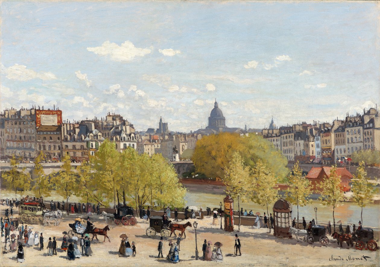 Quai du Louvre, Paris, 1866-67 by Claude Monet