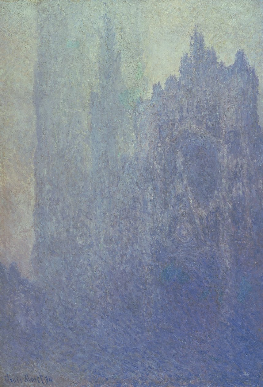Rouen Katedrali, Sisli Hava, 1894 by Claude Monet