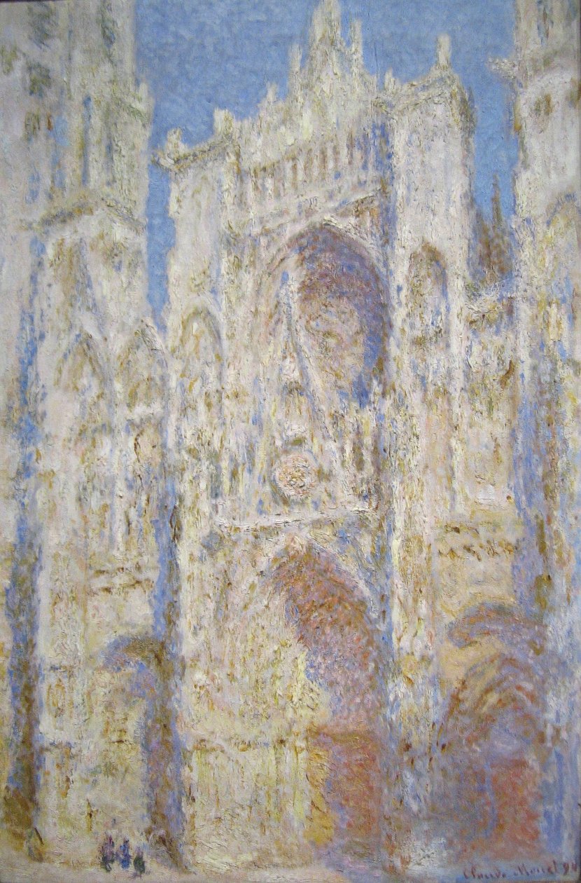 Rouen Katedrali, Batı Cephesi, Güneş Işığı by Claude Monet