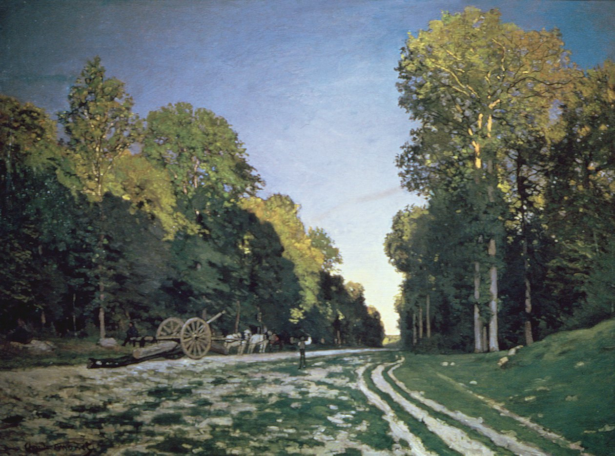 Route de Chailly, Fontainebleau, 1864 by Claude Monet