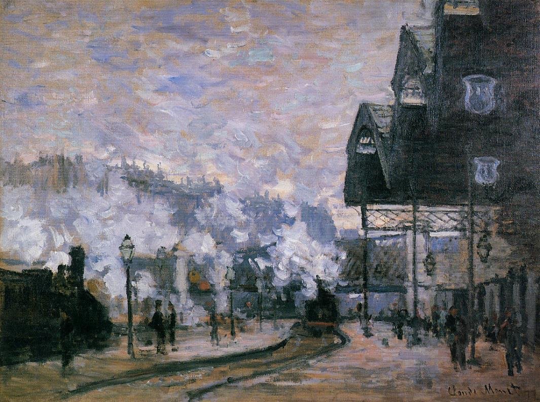 Saint-Lazare İstasyonu, Batı Bölgesi Mal Depoları by Claude Monet
