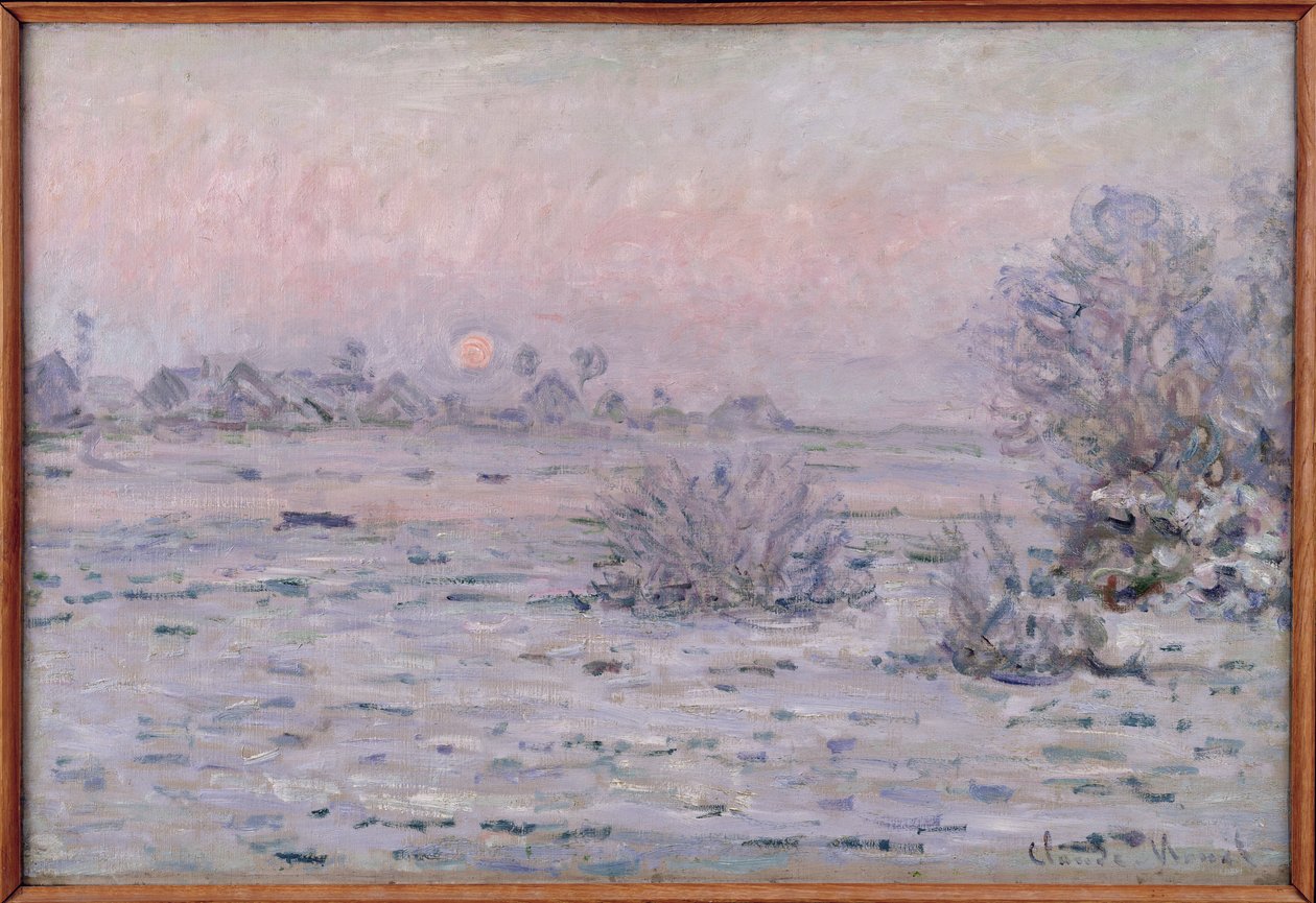 Snowy Landscape at Twilight, 1879-80  by Claude Monet