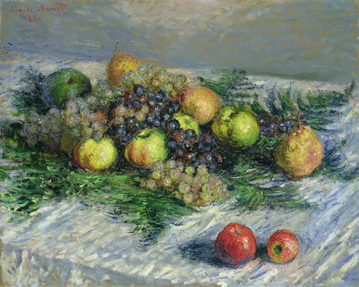 Armut ve Üzümlü Natürmort, 1880 by Claude Monet