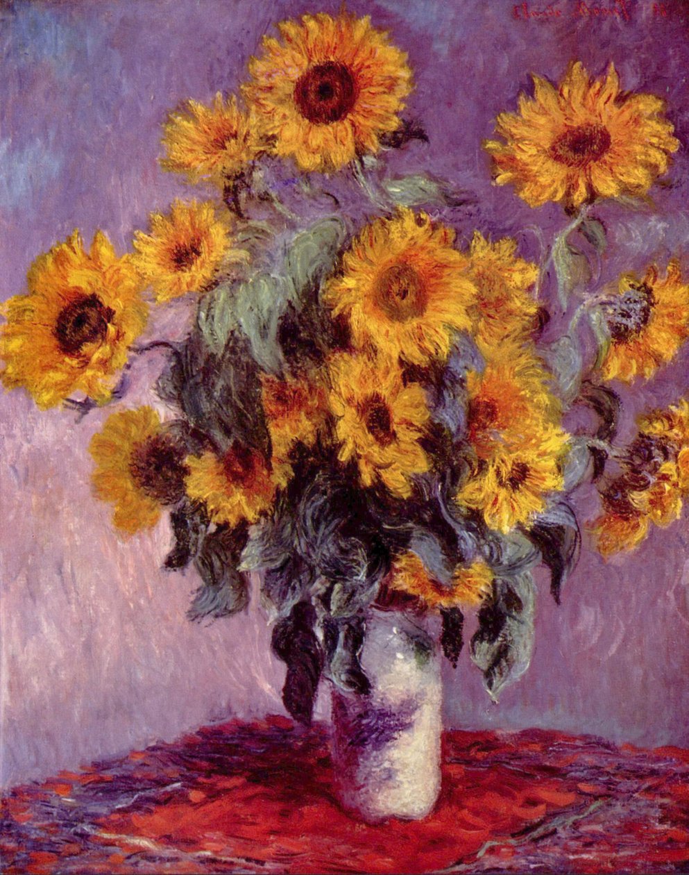 Ayçiçeği ile natürmort by Claude Monet