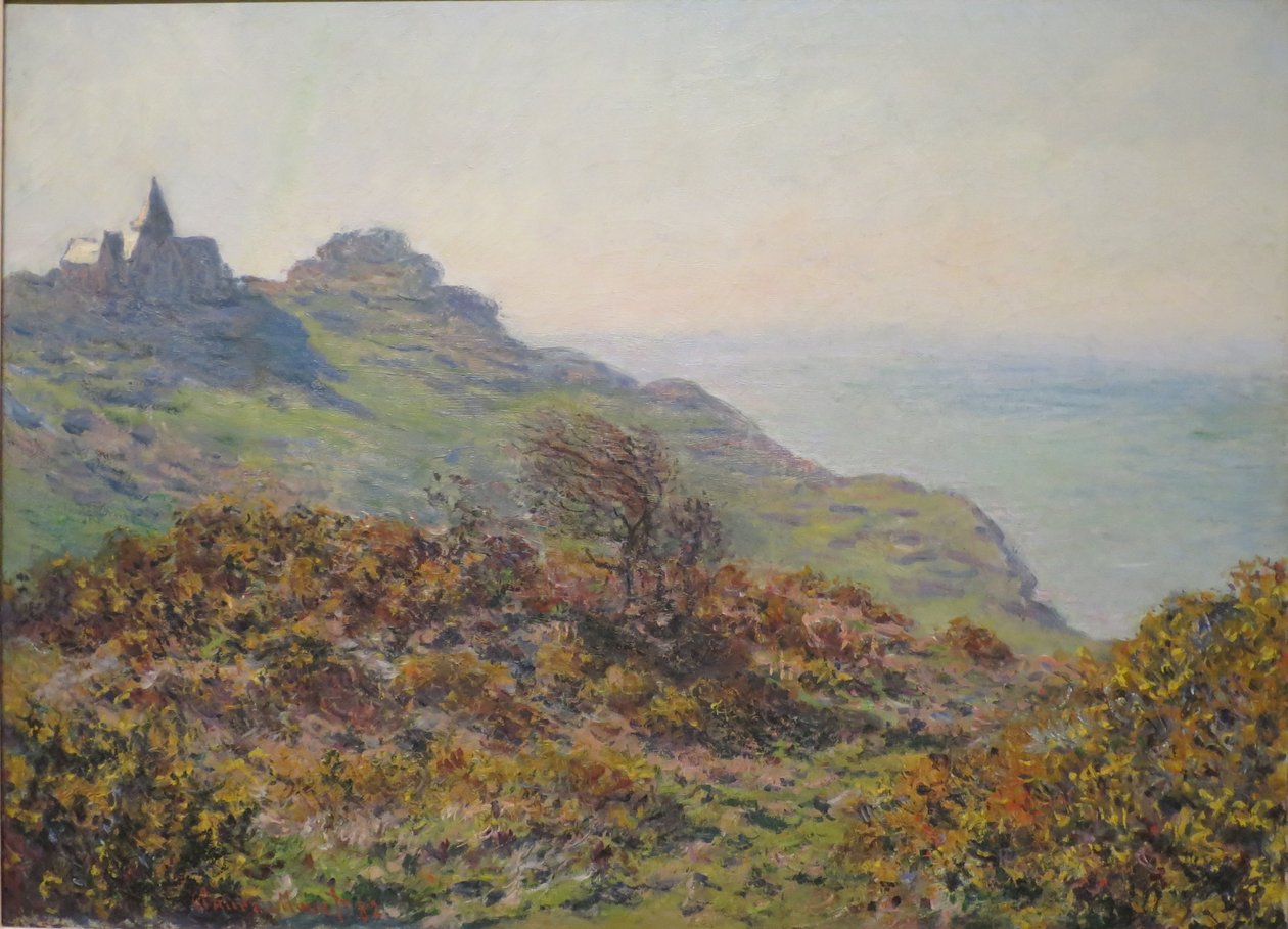 Varengeville Kilisesi ve Moutiers Geçidi Geçidi by Claude Monet
