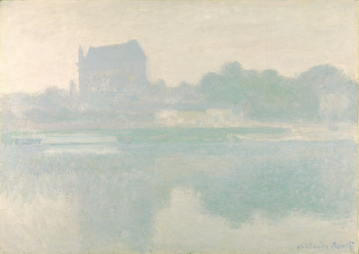 Vernon Kilisesi, Brouillard, 1894 by Claude Monet