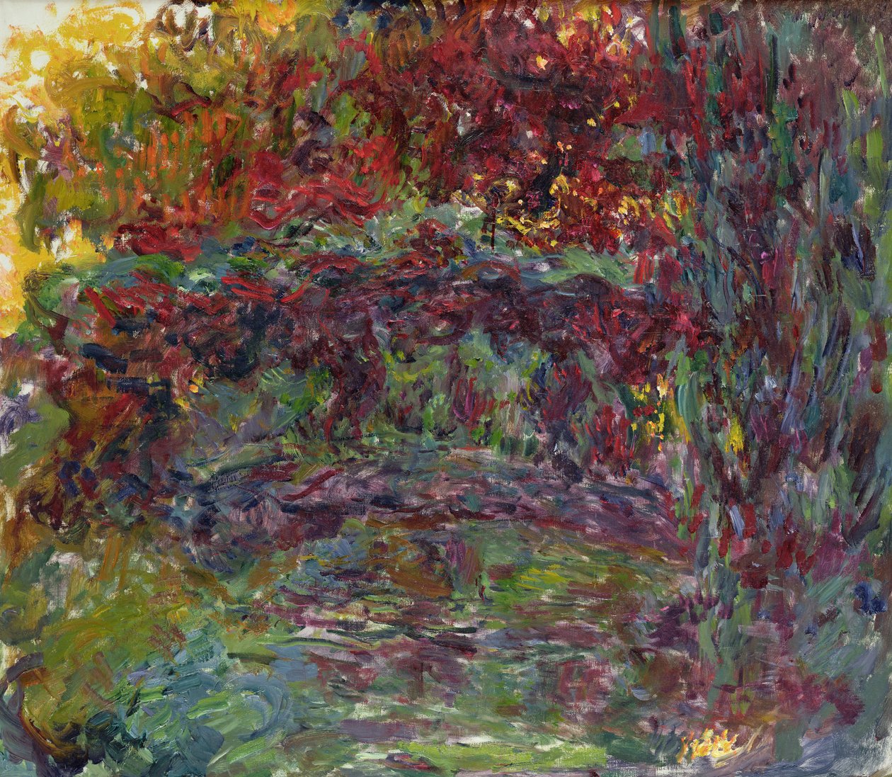 ಗಿವರ್ನಿಯಲ್ಲಿ ಜಪಾನಿನ ಸೇತುವೆ, 1918-24 ಟರ್ಕ್ by Claude Monet