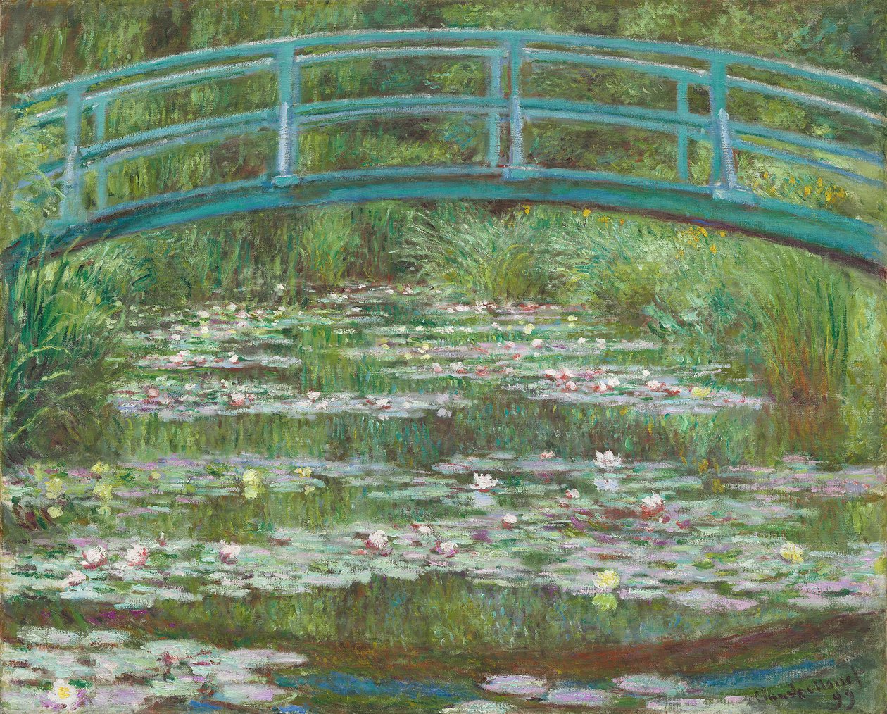 The Japanese Footbridge, 1899  by Claude Monet