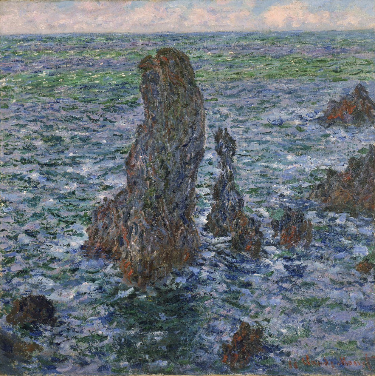 Port Coton "Piramitler" by Claude Monet