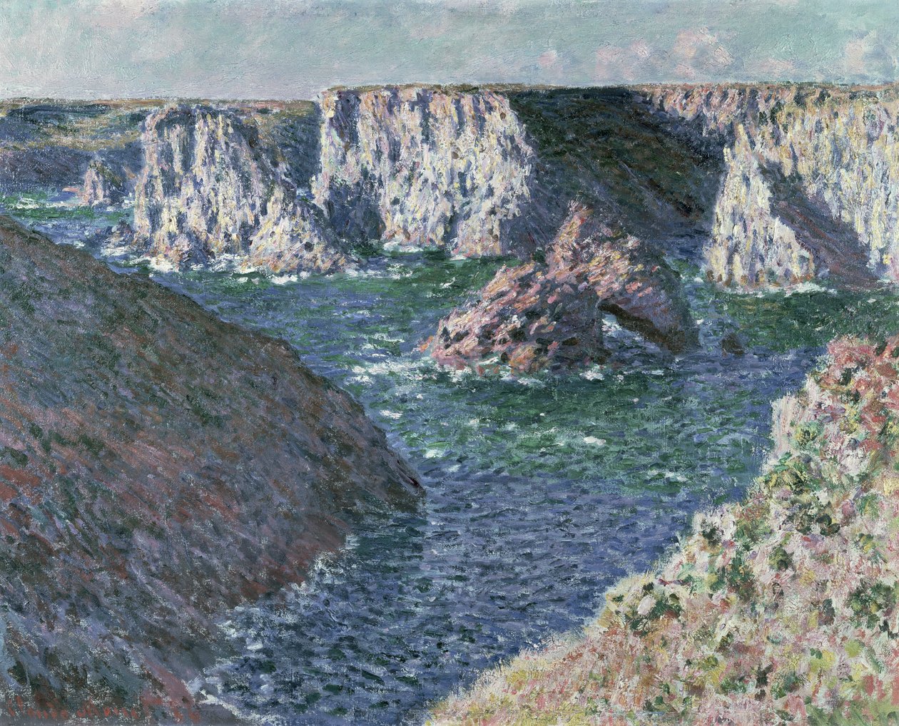 Belle Ile Kayaları, 1886 by Claude Monet