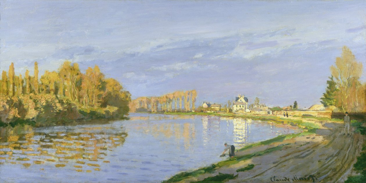 Bougival'de Seine Nehri, 1872 by Claude Monet