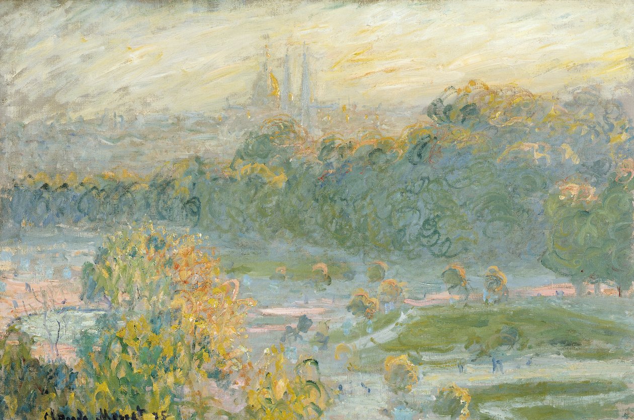 Tuileries (çalışma) 1875 by Claude Monet