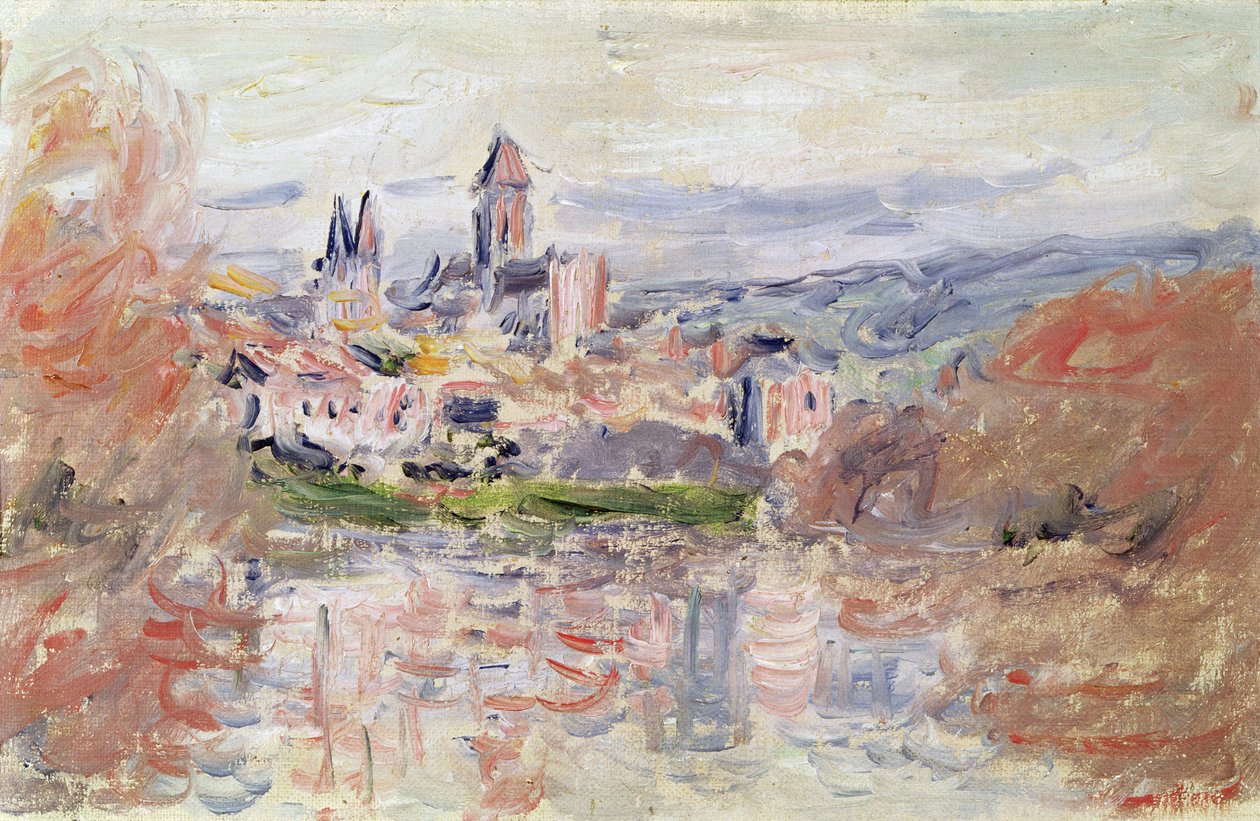 Vetheuil Köyü, c.1881 by Claude Monet