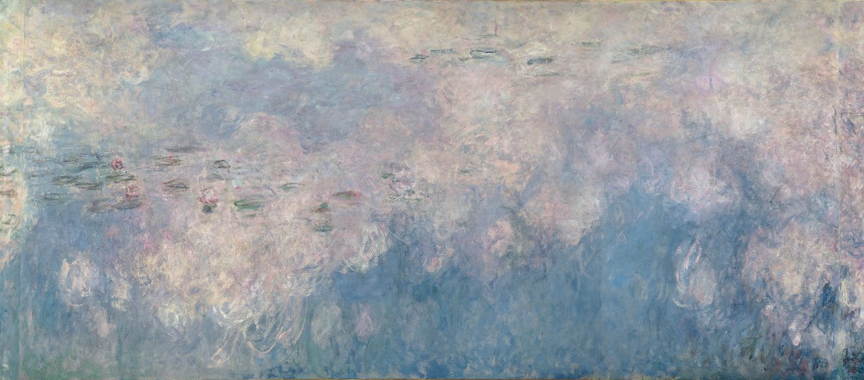Nilüferler - Bulutlar (orta kısım) 1915-26 (ayrıca bkz. 64184 ve 64186) by Claude Monet
