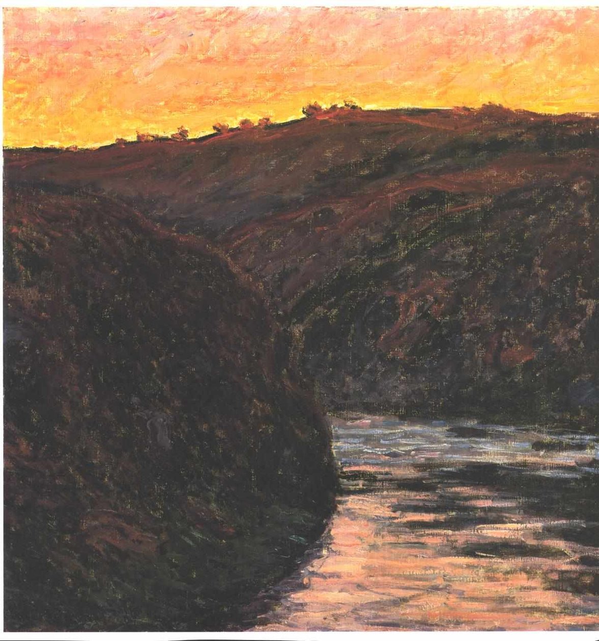 Gün Batımında Creuse Vadisi by Claude Monet