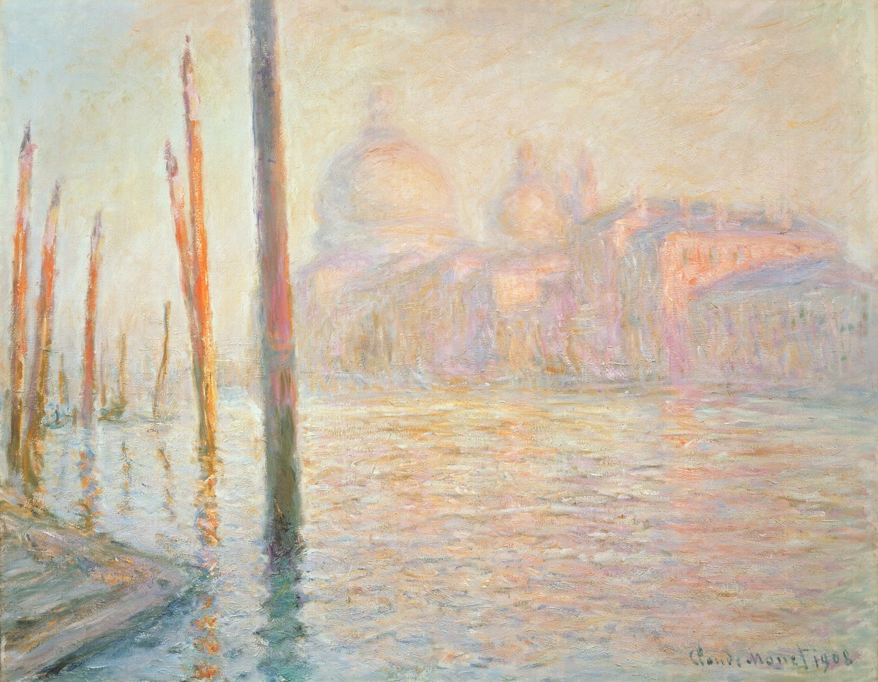 Venedik manzarası, 1908 by Claude Monet