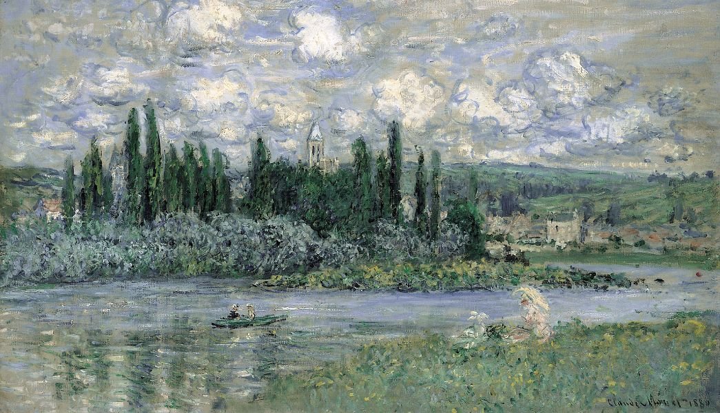 Vetheuil sur Seine manzarası by Claude Monet