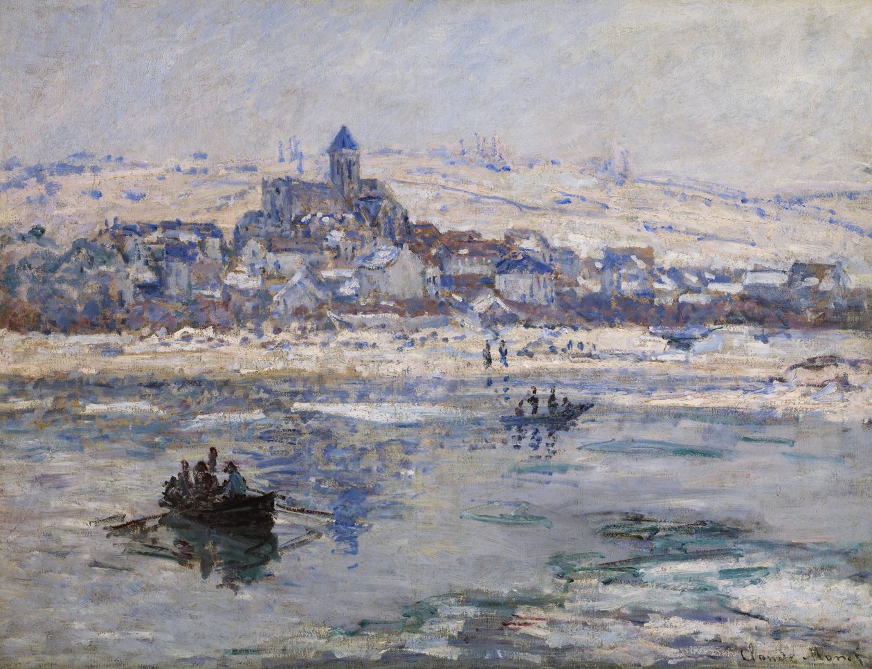 Kışın Vétheuil by Claude Monet