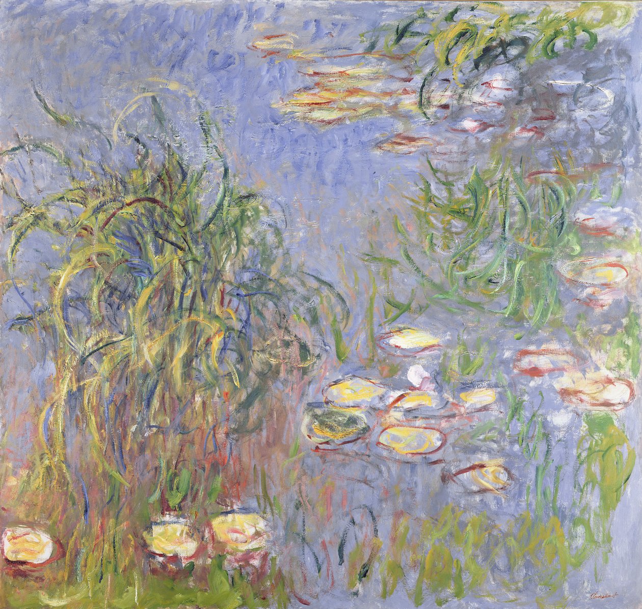 Nilüferler, Çim Kümesi, 1914-17 by Claude Monet